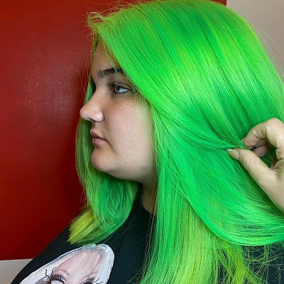 green-hair-colours-at-red-hairdressers-in-east-sussex